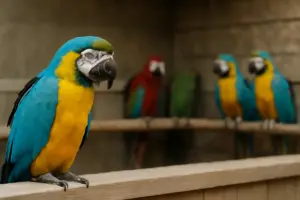 Pappagallo che si isola dagli altri: cosa indica davvero questo comportamento insolito
