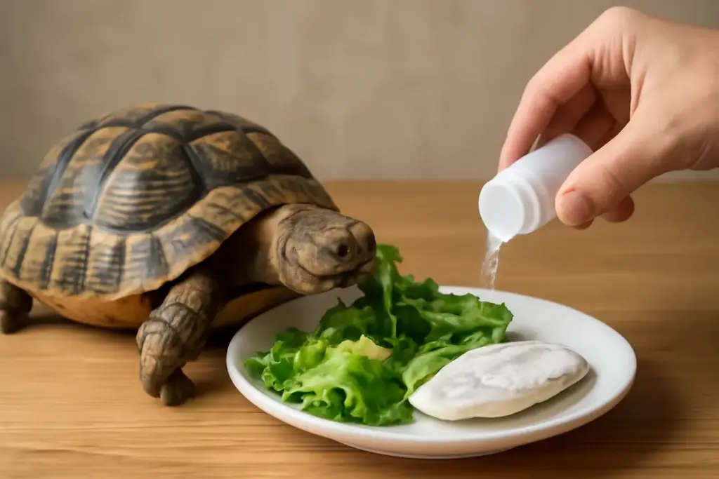 Alimentazione delle tartarughe di terra: migliorare il guscio con questa integrazione semplice