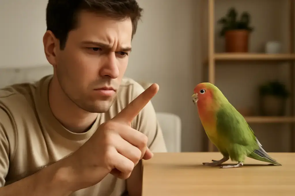 Addomesticare un inseparabile: l’errore iniziale che allontana la fiducia del piccolo pappagallo