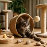 Come creare arricchimento ambientale per il gatto domestico: soluzioni semplici che riducono lo stress