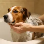 Frequenza ideale del bagno per cani di razza media: vantaggi per pelle e mantello