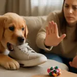 Cucciolo di cane che morde tutto: tecniche educative per correggere il comportamento senza conflitti