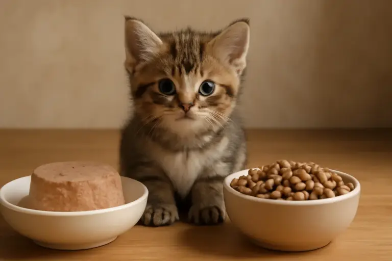 Paté oppure crocchette per gattini: la scelta che favorisce una crescita equilibrata