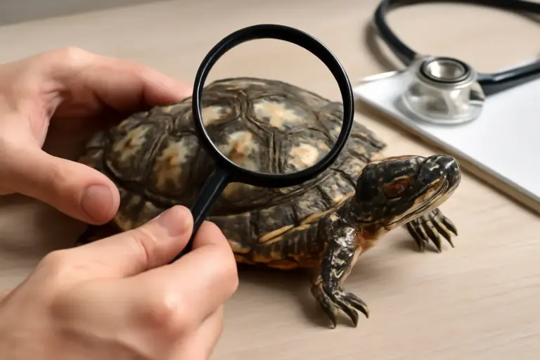 Tartaruga d’acqua con macchie sul carapace: i segnali da riconoscere per prevenire la malattia